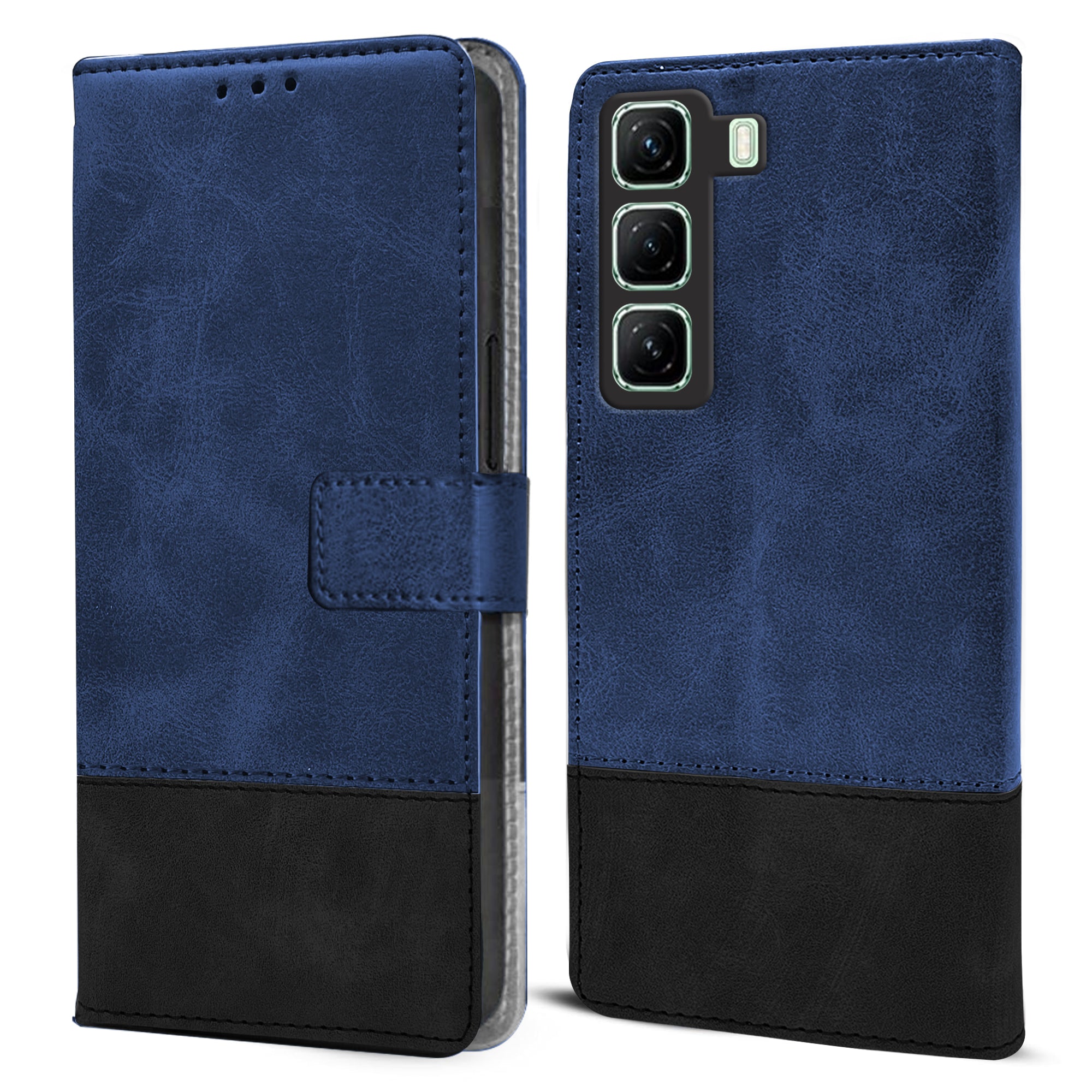 For Infinix Hot 50 5G Flip Cover Case ( Professional Dual Leather Wallet with Magnetic Closure)
