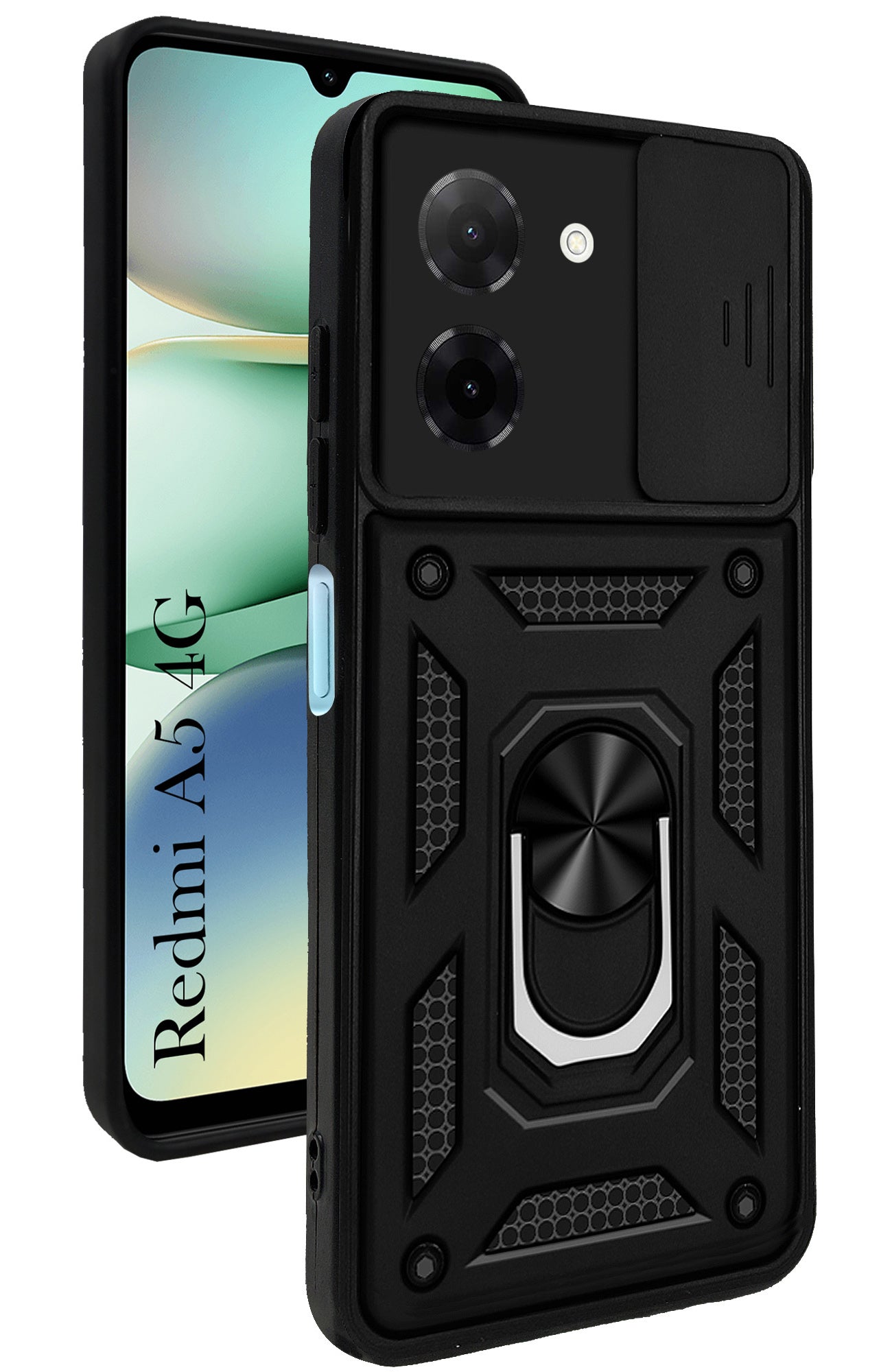 For Redmi A5 4G Back Cover Case (Hybrid Dual Armor Polycarbonate)