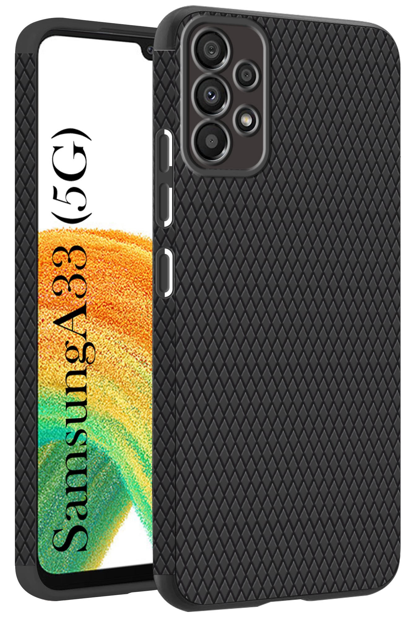 For Samsung Galaxy A33 5G Back Cover Case (Liquid Silicone | Side Grip | Camera Protection)