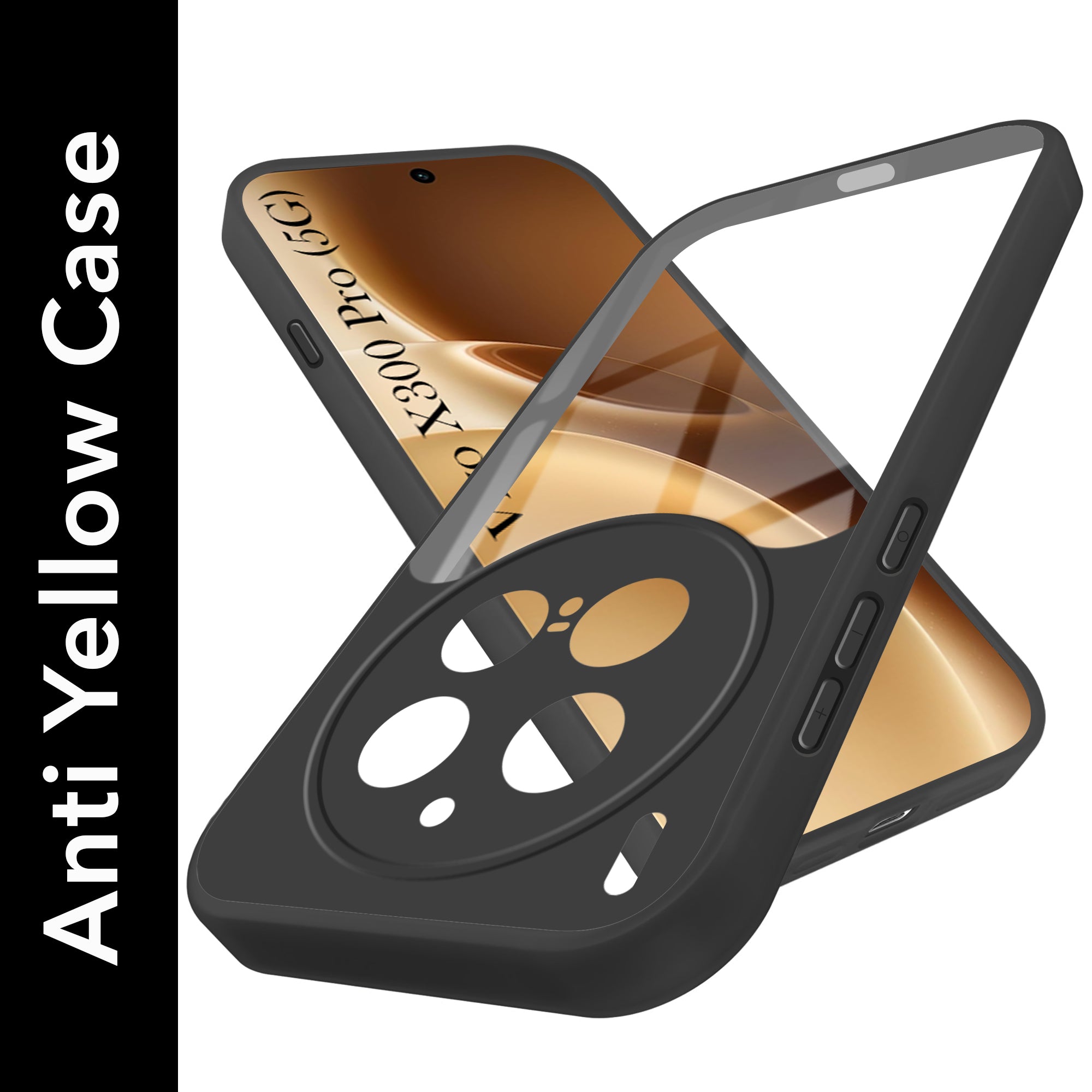 For Vivo X300 Pro Back Cover Case Ultra-Hybrid (Lifetime Anti Yellow | Anti Scratch | Crystal Clear Shockproof)