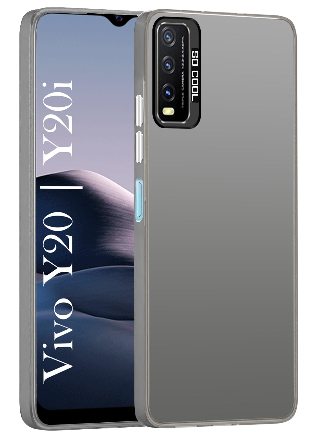 For Vivo Y20 | Y20i Hard Back Cover Case (Velvet Touch | Professional Glossy Finish | Camera Protection Bump)