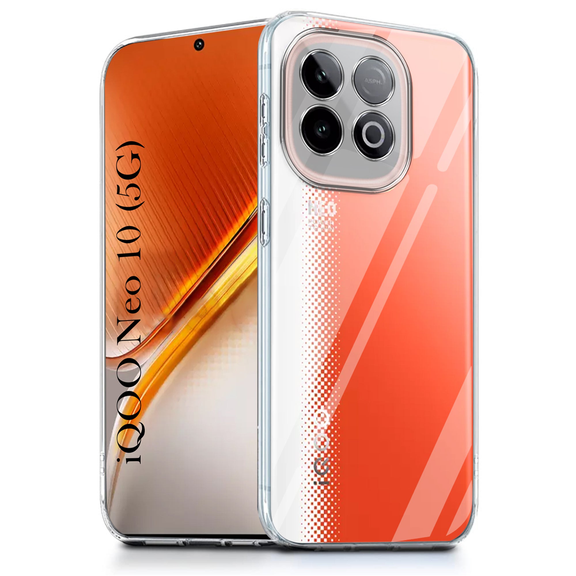 For Vivo iQOO Neo 10 Back Cover Case (Clear Shockproof Case with Camera Protection | Soft and Flexible | Transparent)