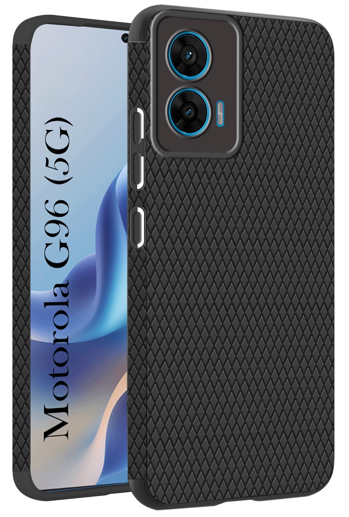 For Motorola Moto G96 Back Cover Case (Liquid Silicone | Side Grip | Camera Protection)