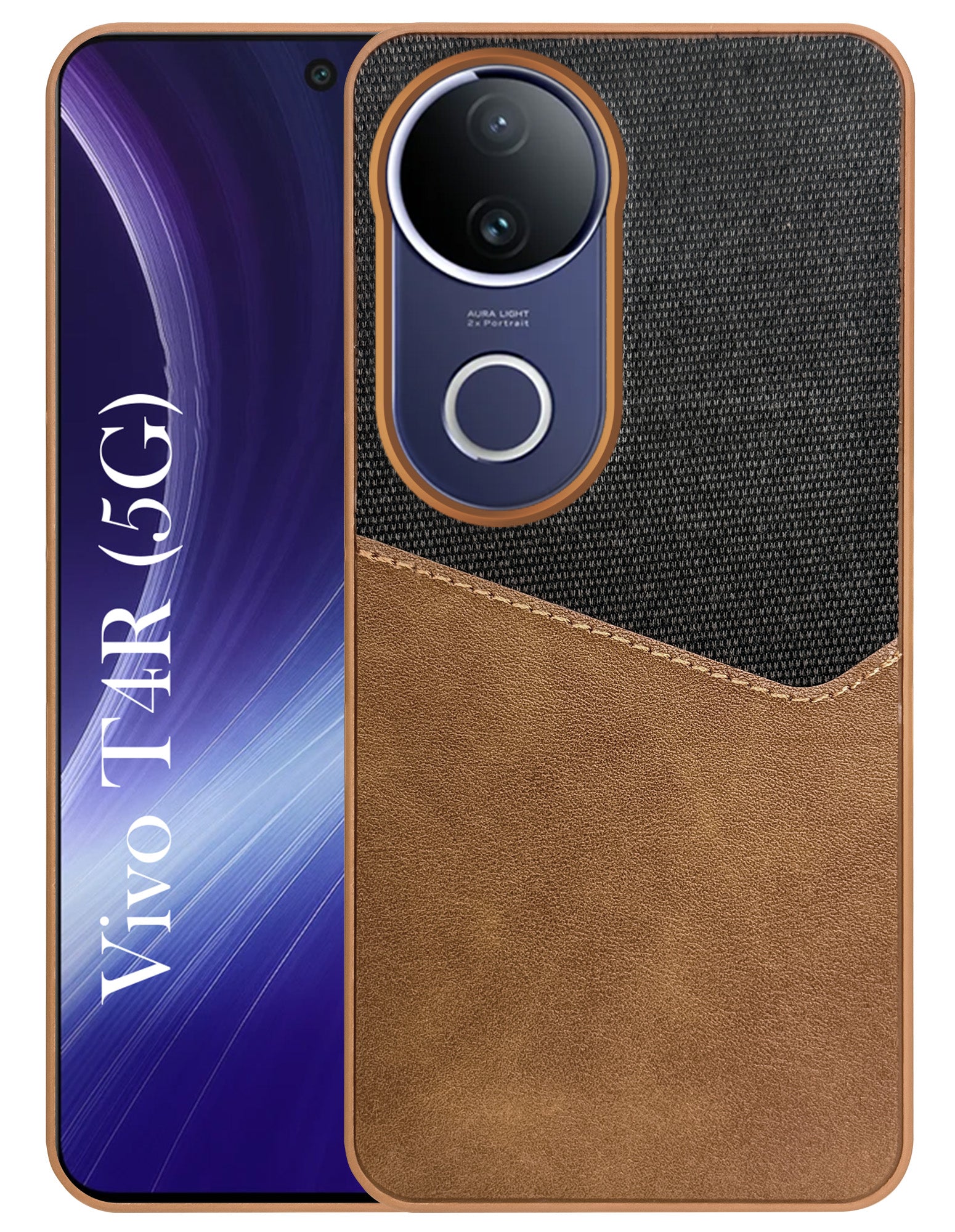 For Vivo T4R Back Cover Case (Ultimate Shockproof Bumpers | Anti Yellow | Rugged Armor | Hybrid PC | Black )