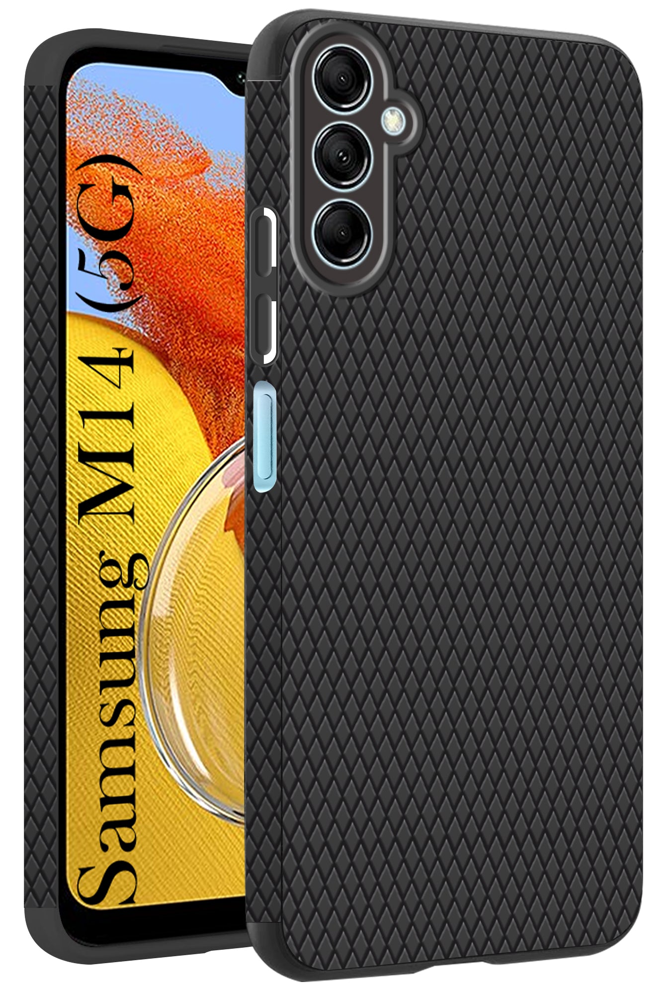 For Samsung Galaxy M14 5G Back Cover Case (Liquid Silicone | Side Grip | Camera Protection)