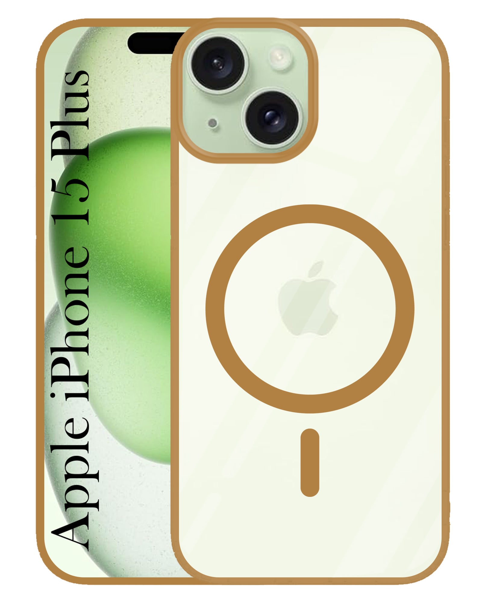 For Apple iPhone 15 Plus Back Cover Case (MagSafe Compatible Wireless Charging | Hybrid Camera Bump Protection | Shockproof Polycarbonate Material)