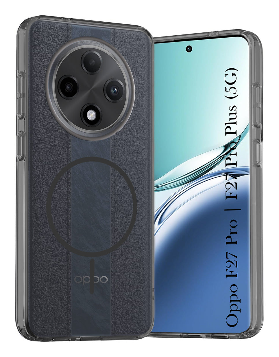 For Oppo F27 Pro | Oppo F27 Pro Plus Back Cover Case Silicone (Slim Paper Thin | Camera Protection Bump | Minimalist Professional | Soft Flexible)