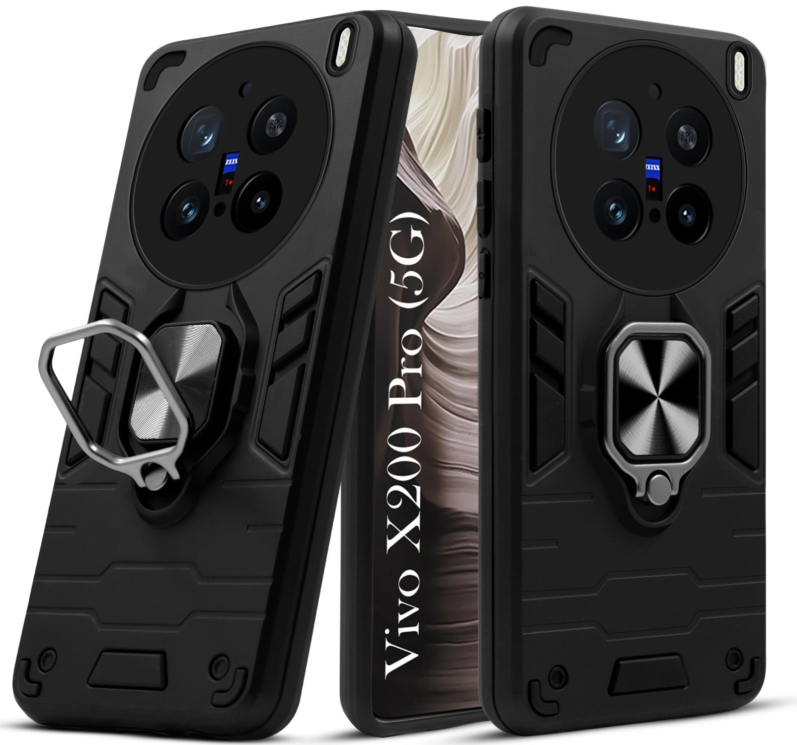 For Vivo X200 Pro Back Cover Case (Shockproof Polycarbonate Dual