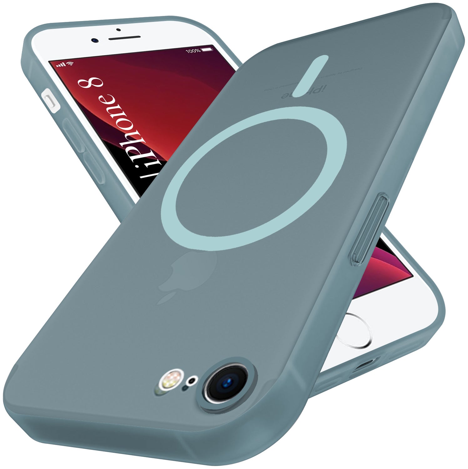 For Apple iPhone 7 | iPhone 8 Back Cover Case (Frosted Matte Feel | MagSafe Compatible Wireless Charging | Polycarbonate Material)