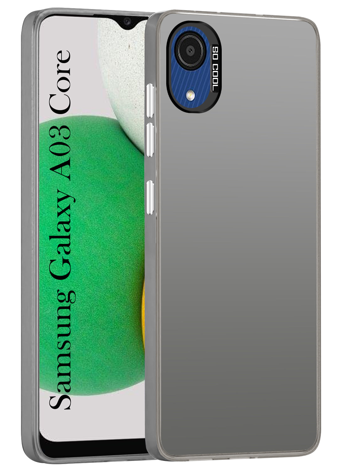 For Samsung Galaxy A03 Core Hard Back Cover Case (Velvet Touch | Professional Glossy Finish | Camera Protection Bump)