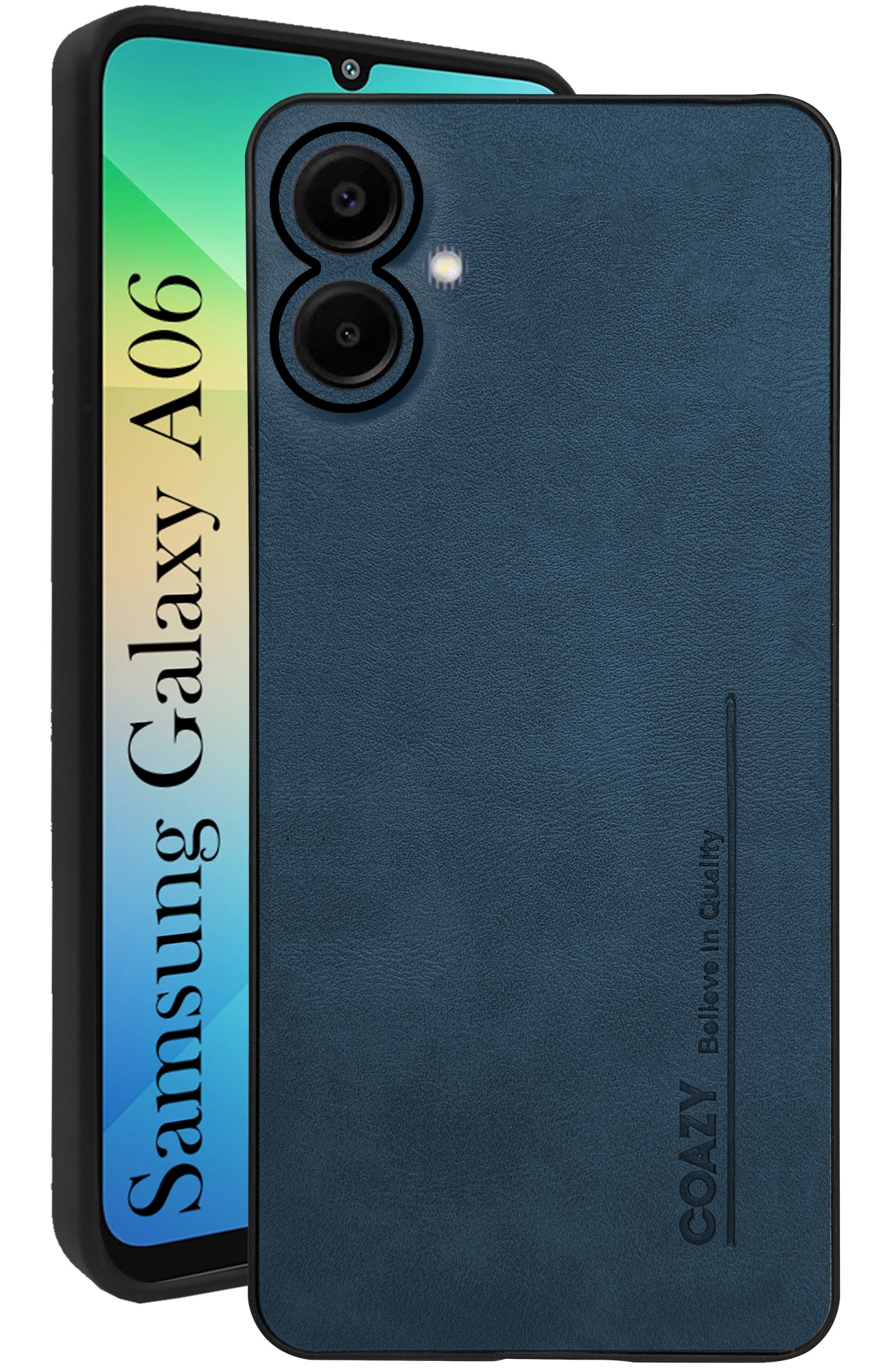 For Samsung Galaxy A06 Back Cover Case (Professional Vegan Leather | Camera Protection | Slim & Soft)