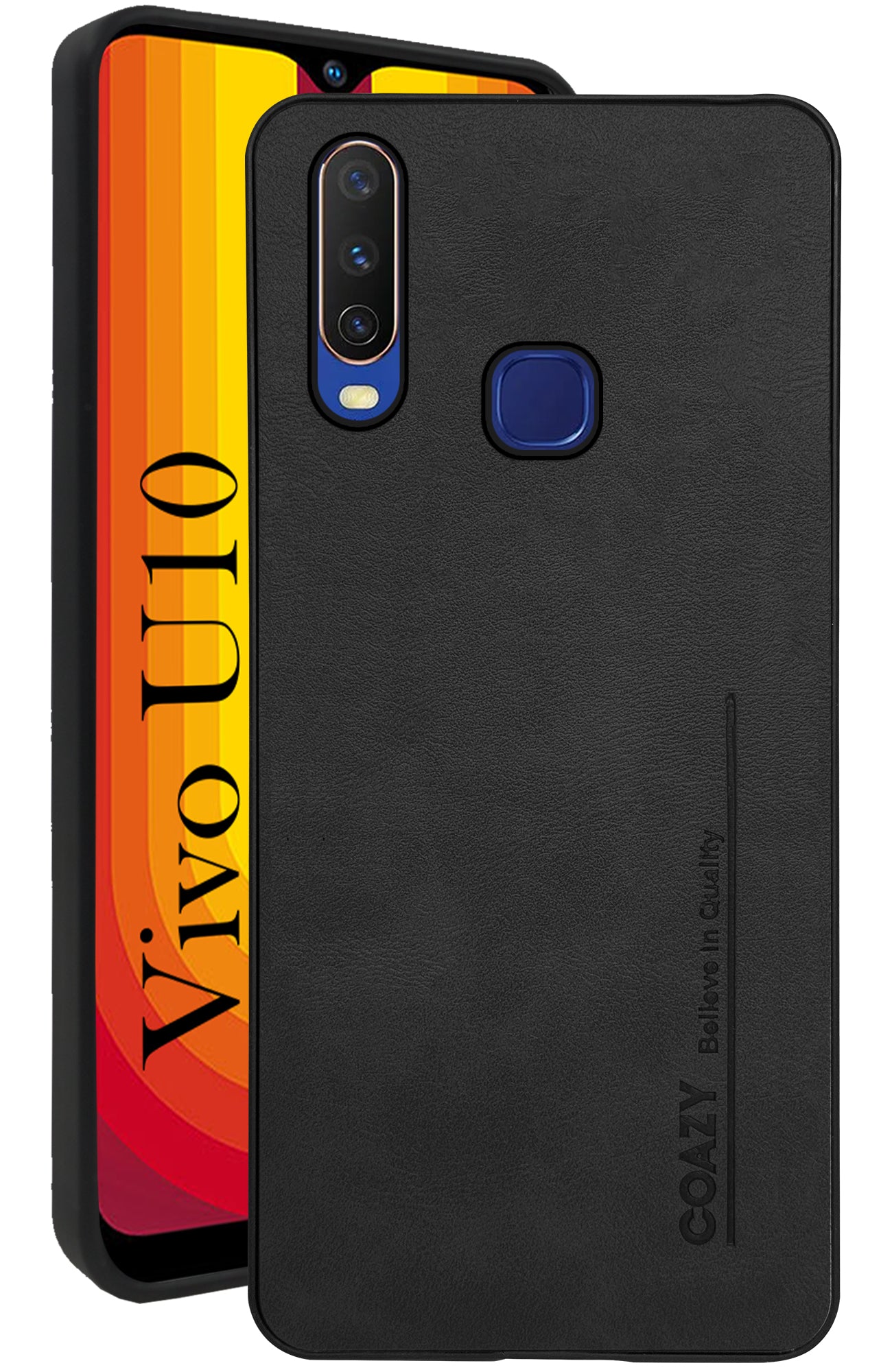 For Vivo U10 Back Cover Case (Professional Vegan Leather | Camera Protection | Slim & Soft)