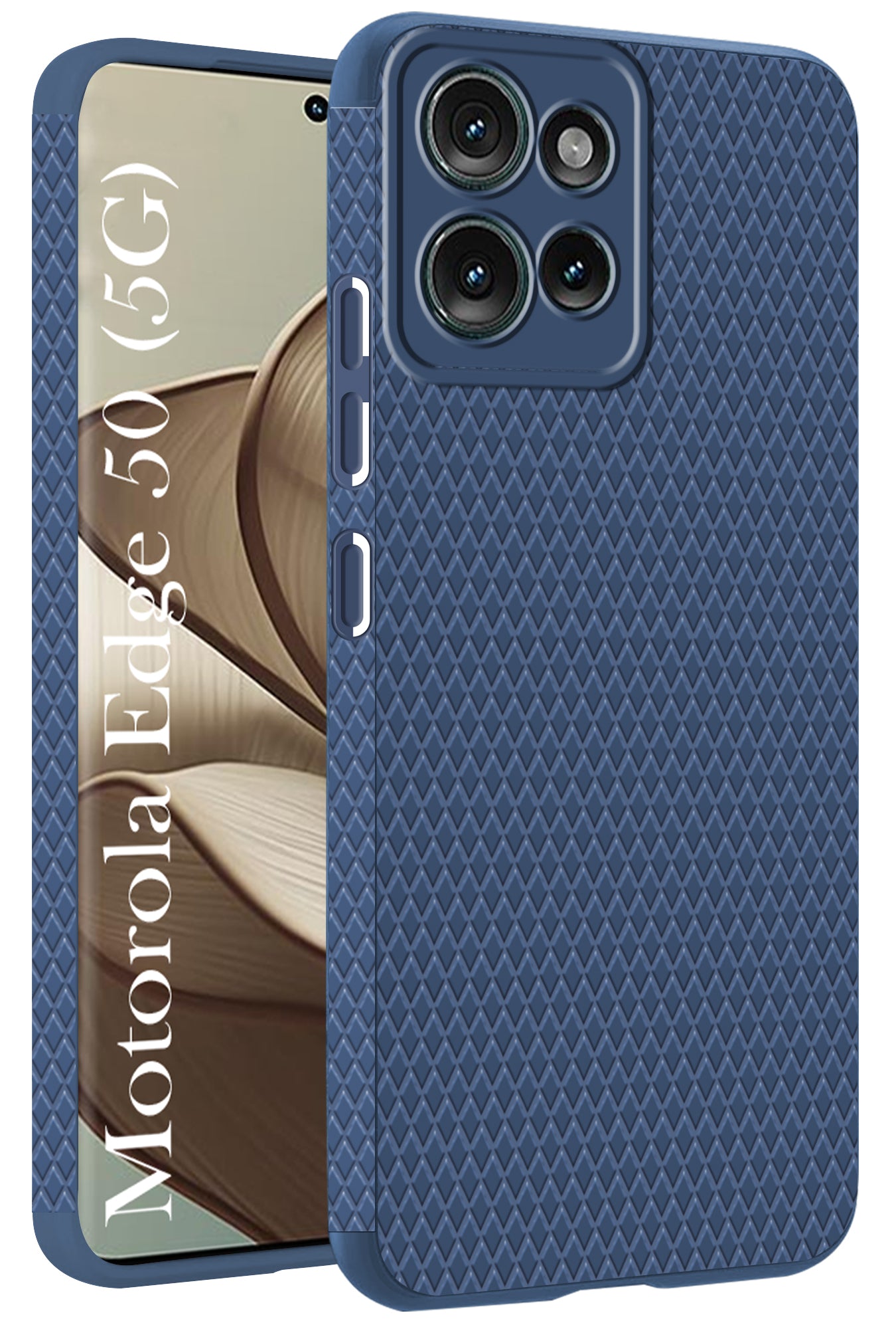 For Motorola Moto Edge 50 5G Back Cover Case (Liquid Silicone | Side Grip | Camera Protection)