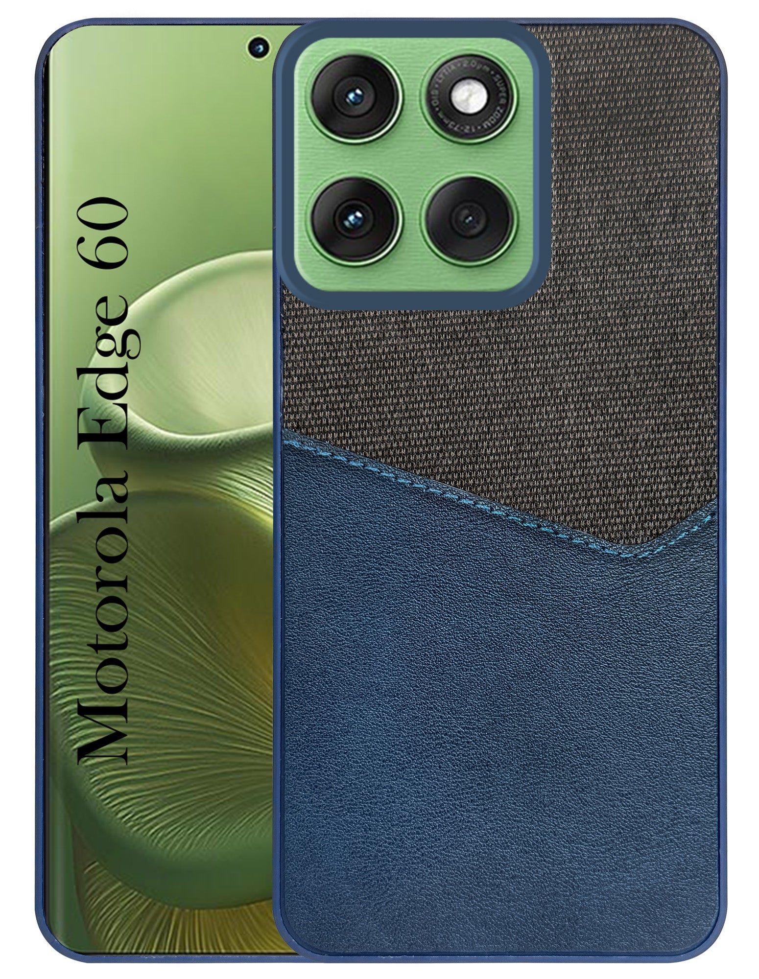 For Motorola Moto Edge 60 Back Cover Case (Dual PU Leather Stitch | Professional Minimalist | Soft and Flexible)