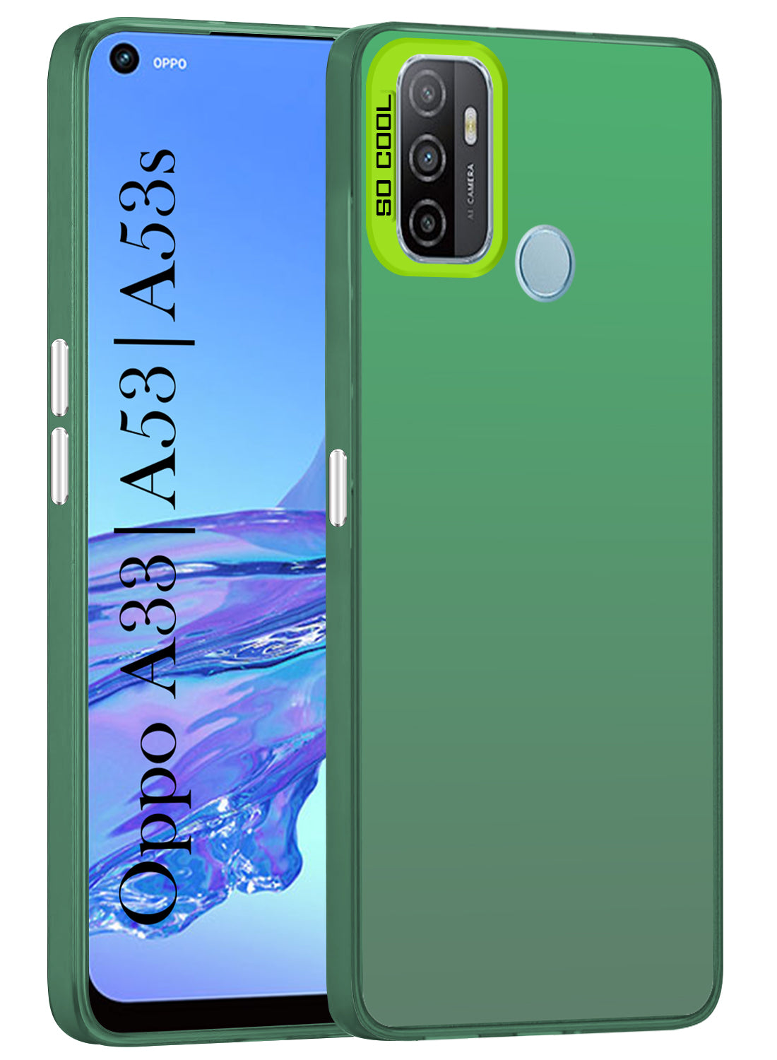 For Oppo A53 | Oppo A33 | Oppo A53s Hard Back Cover Case (Velvet Touch | Professional Glossy Finish | Camera Protection Bump)