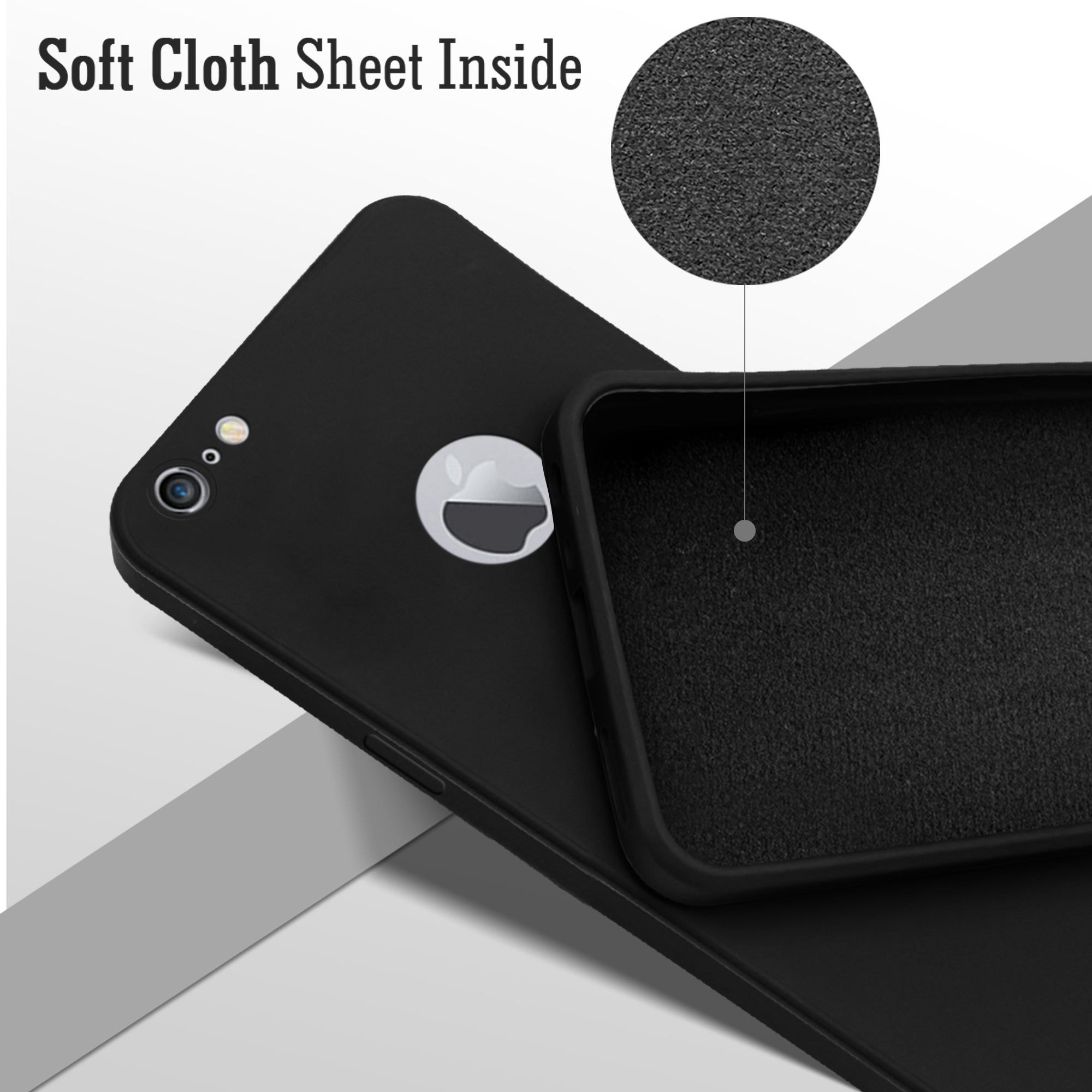 For Apple iPhone 6 Plus Back Cover ( Silicone Clear Shockproof Case with Camera Protection | Soft and Flexible | Transparent)