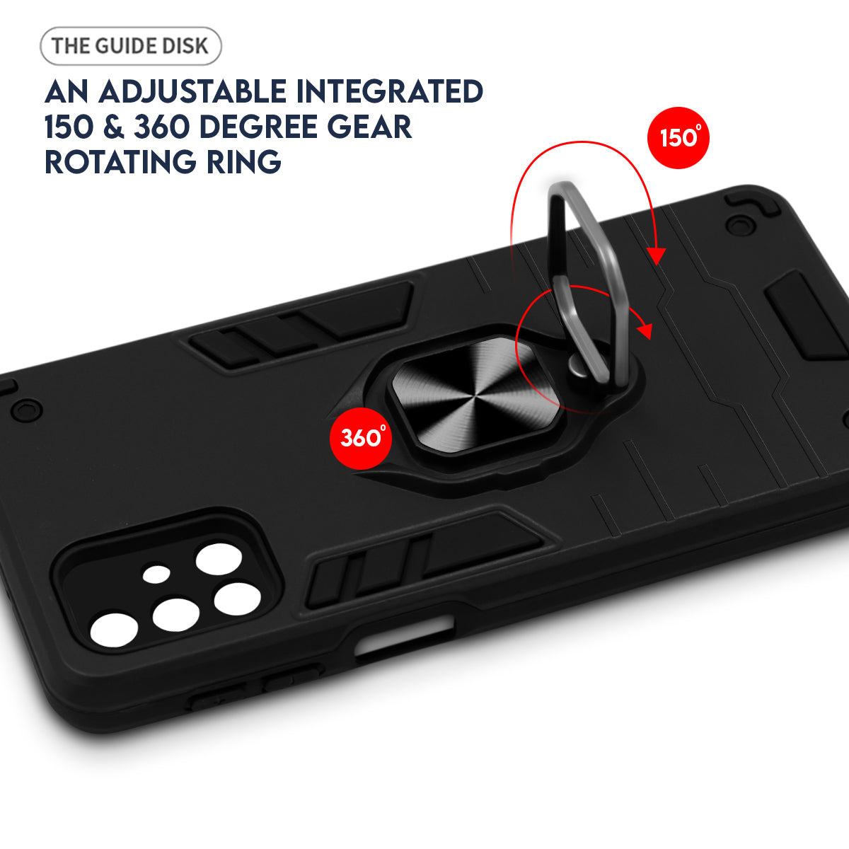 For Realme GT 7T Back Cover Case (Shockproof Polycarbonate Dual Layer Hybrid Armor)