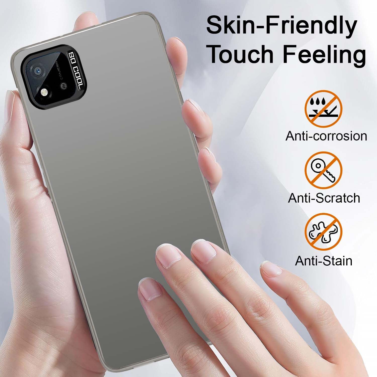 For Realme C20 | Realme C20A Hard Back Cover Case (Velvet Touch | Professional Glossy Finish | Camera Protection Bump)