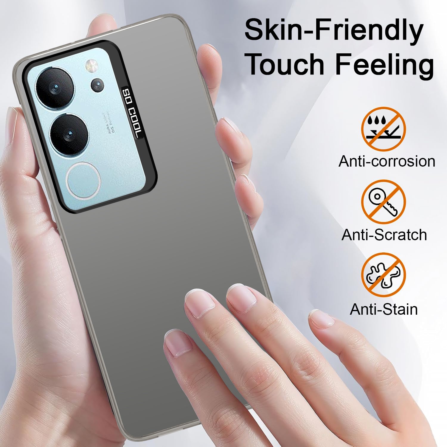 For Vivo V29 | Vivo V29 Pro 5G Hard Back Cover Case (Velvet Touch | Professional Glossy Finish | Camera Protection Bump)