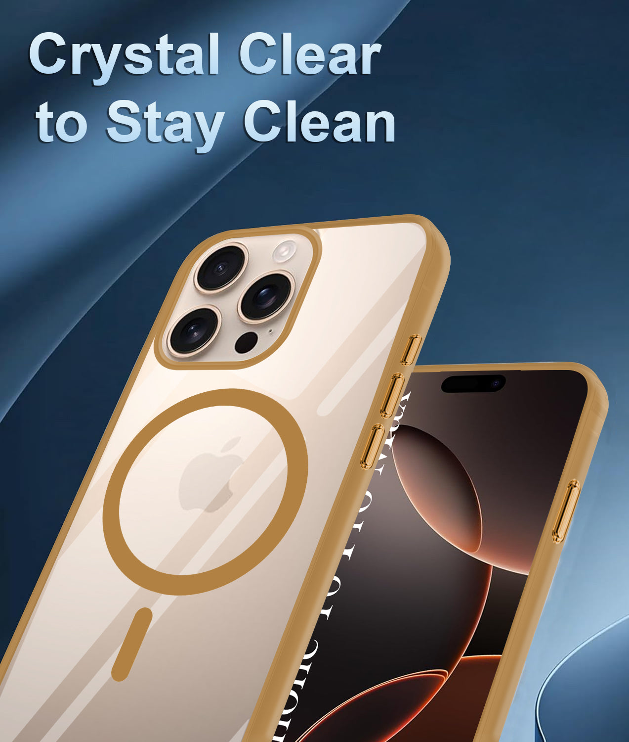 For Apple iPhone 16 Pro Max Back Cover Case (MagSafe Compatible Wireless Charging | Hybrid Camera Bump Protection | Shockproof Polycarbonate Material)