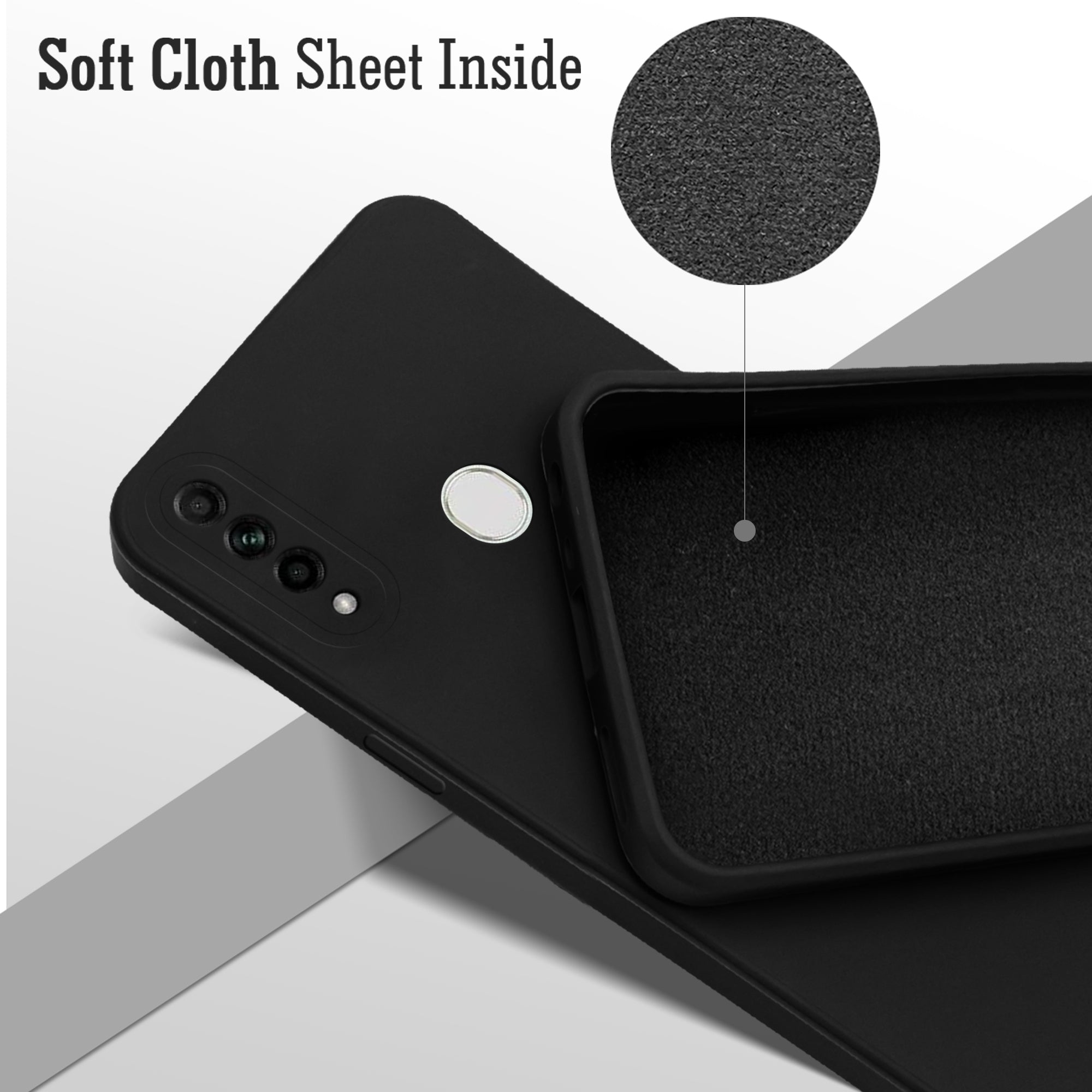 For Oppo A8 Back Cover ( Silicone Clear Shockproof Case with Camera Protection | Soft and Flexible | Transparent)
