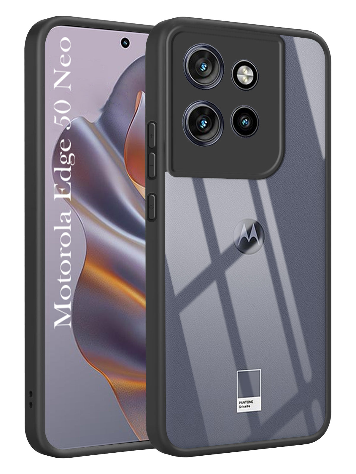 For Motorola Moto Edge 50 Neo Back Cover Case (Lifetime Anti Yellow | Anti Scratch | Crystal Clear Shockproof)