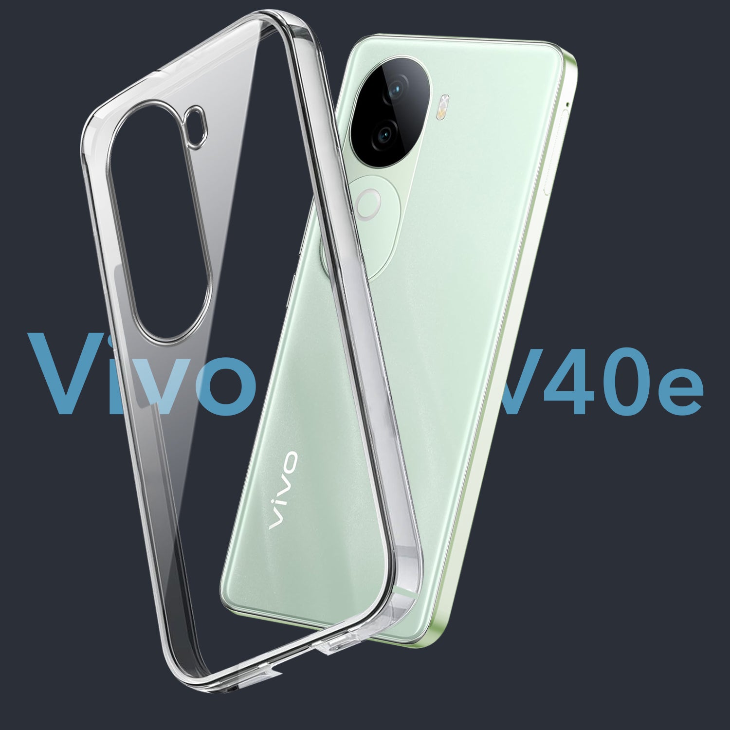 For Vivo V40e Back Cover (Hard Anti Yellow Clear Case | Drop & Camera Protection | Shockproof Polycarbonate)