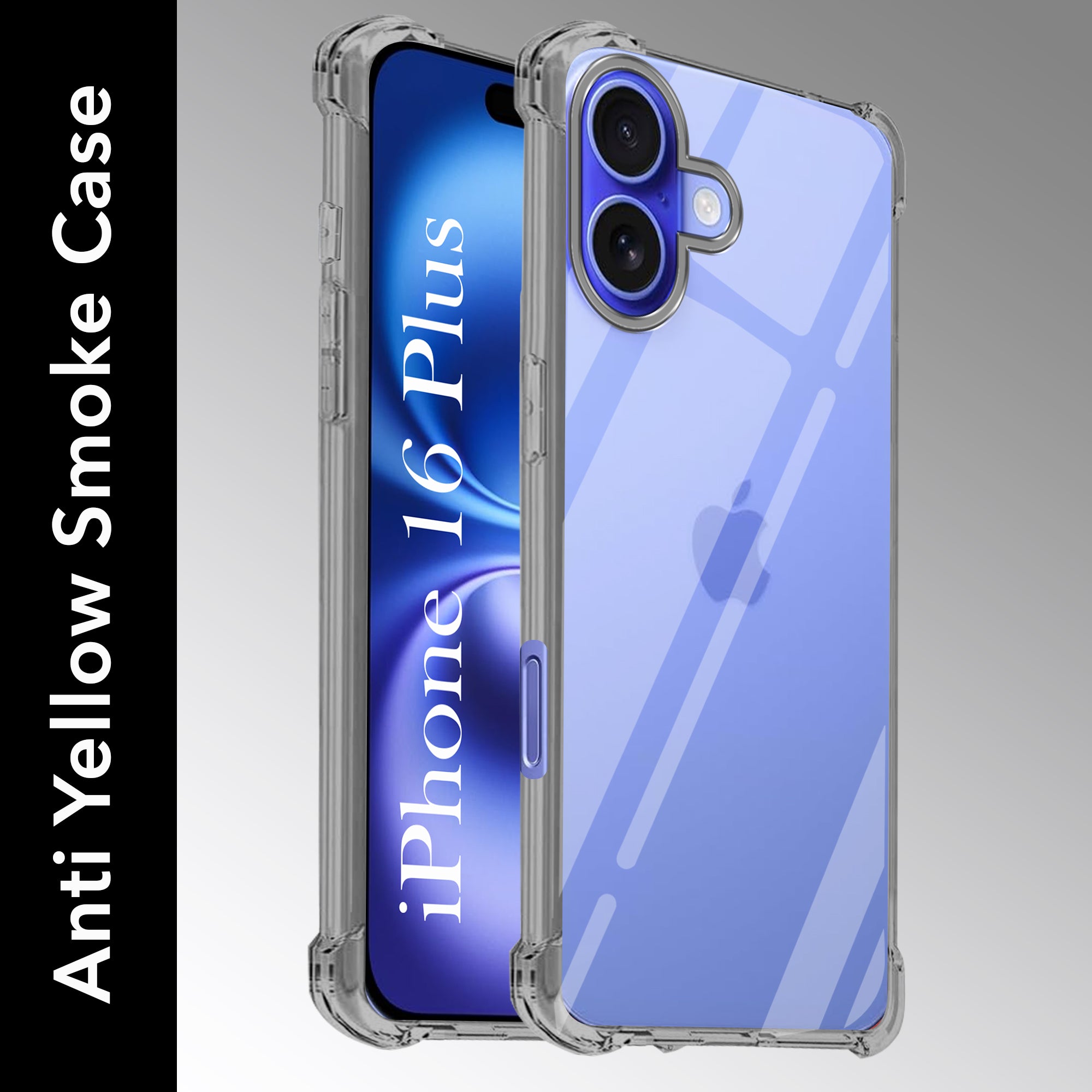 For Apple iPhone 16 Plus Back Cover (Shockproof Crystal Clear Case | Drop & Camera Protection | Hard Polycarbonate)