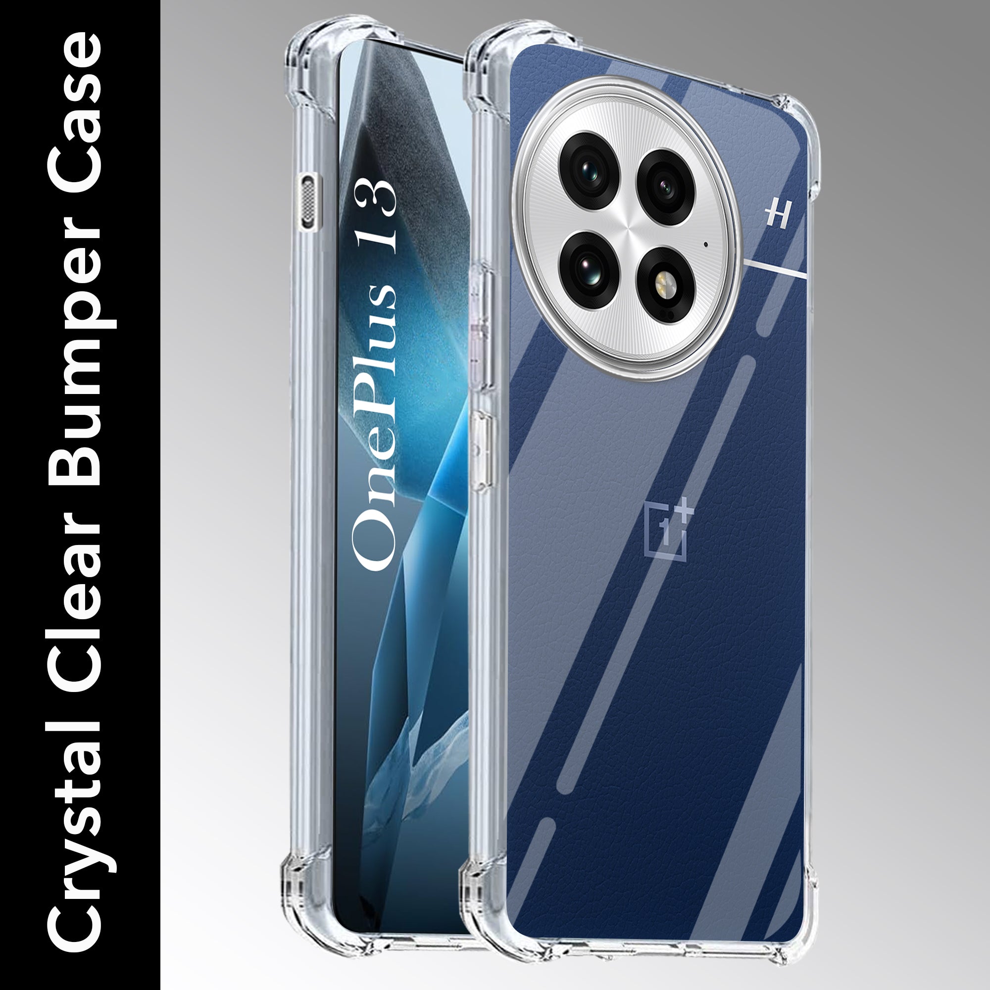 For OnePlus 13 Shockproof Crystal-Clear Back Cover( Drop & Camera Protection | Hard Polycarbonate)