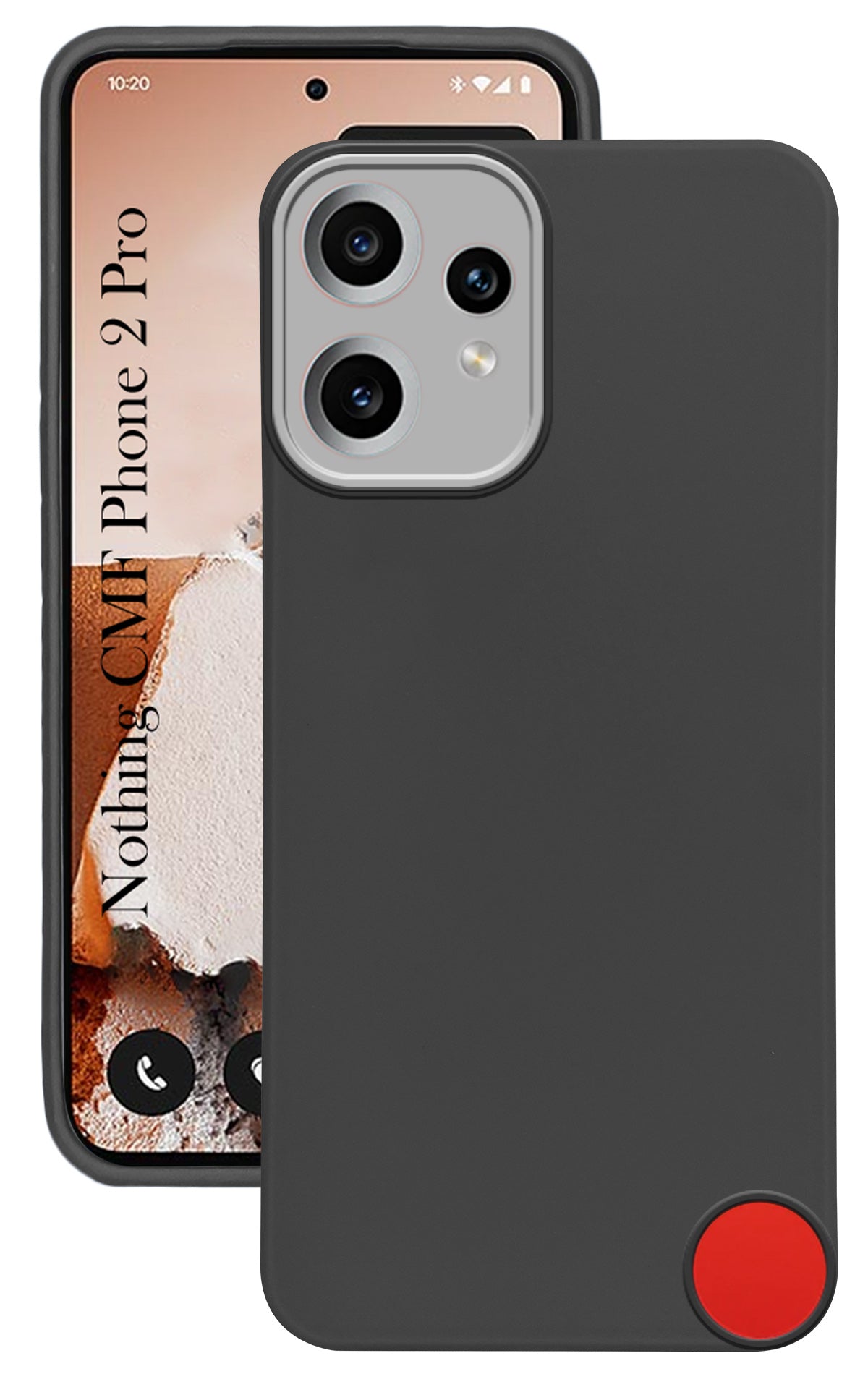 For CMF Phone 2 Pro Back Cover Case ( Dual Color Matte Finish | Full Camera Protection | Sleek and Professional)