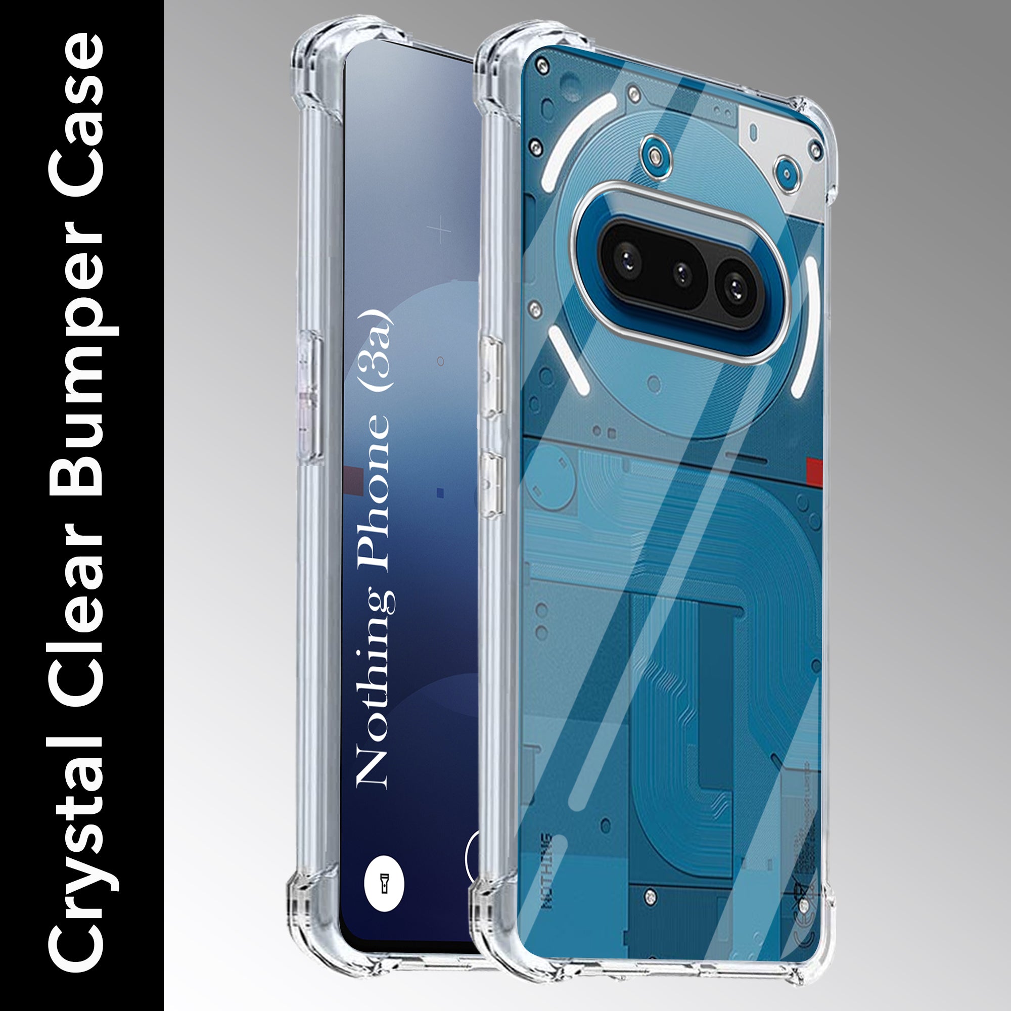 For Nothing Phone 3 Shockproof Crystal-Clear Back Cover ( Drop & Camera Protection | Hard Polycarbonate)