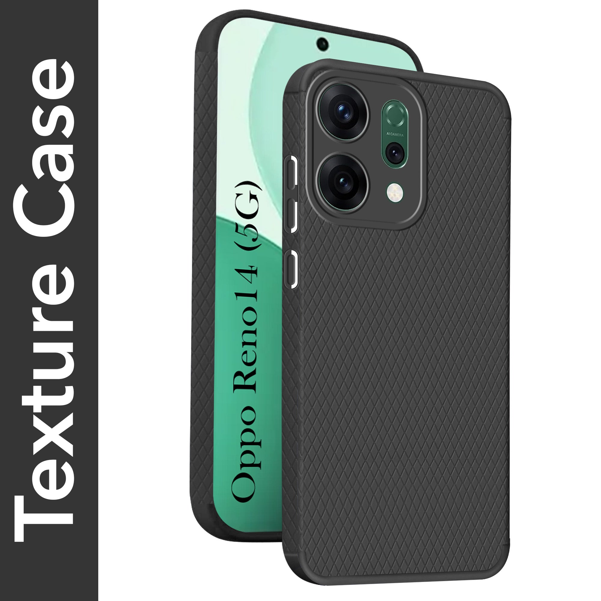For Oppo Reno14 5G | Oppo Reno 14 5G Back Cover Case (Liquid Silicone | Side Grip | Camera Protection)
