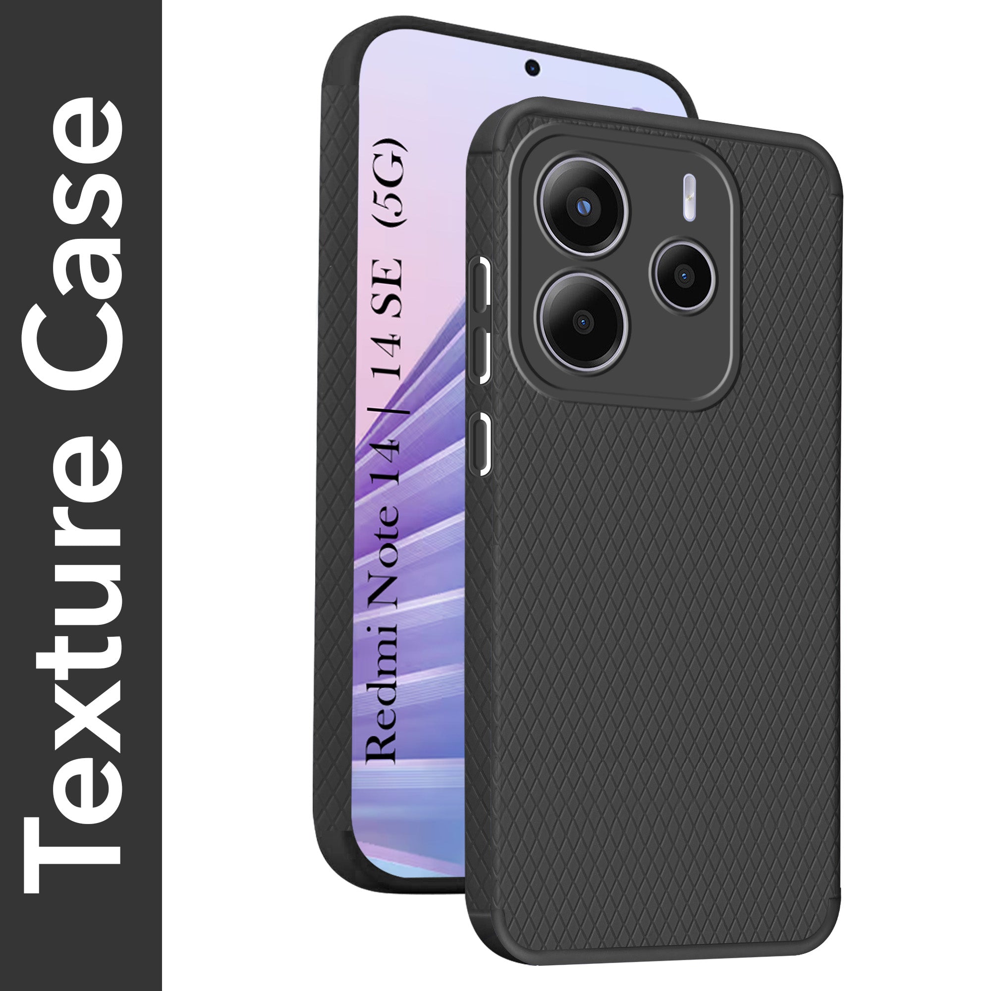 For Redmi Note 14 | Redmi Note 14 SE Back Cover Case (Liquid Silicone | Side Grip | Camera Protection)