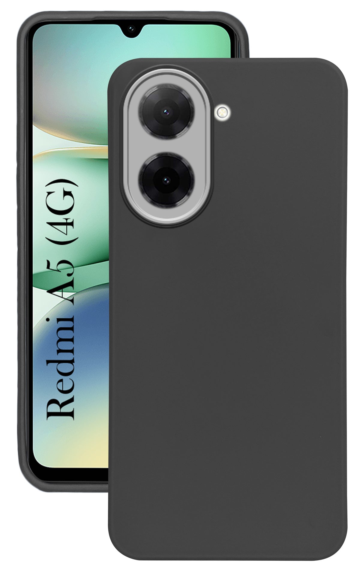 For Redmi A5 4G Back Cover Case ( Dual Color Matte Finish | Full Camera Protection | Sleek and Professional)