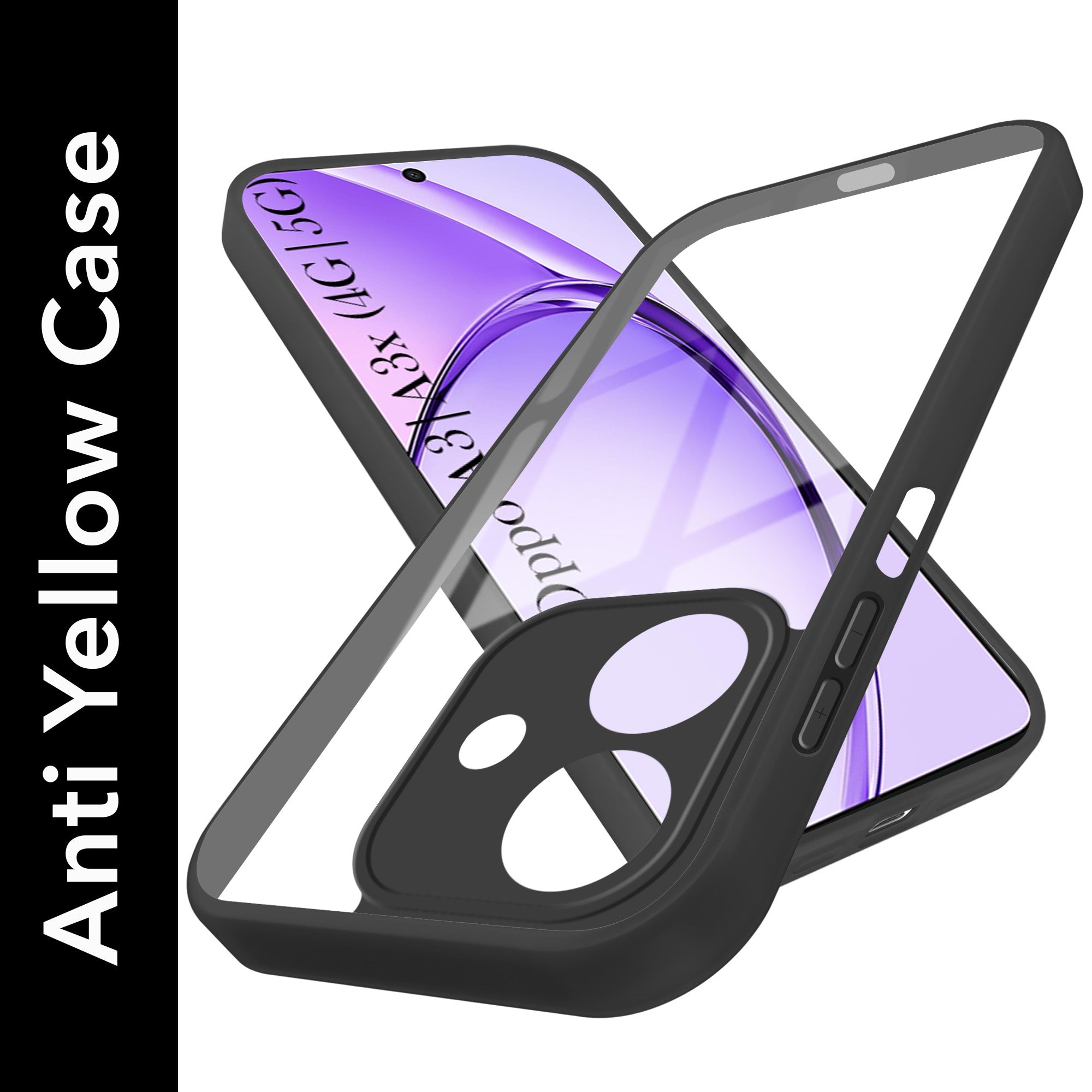 For Oppo A3X (4G/5G) | Oppo A3 5G Ultra-Hybrid Back Cover Case (Lifetime Anti Yellow | Anti Scratch | Crystal Clear Shockproof)