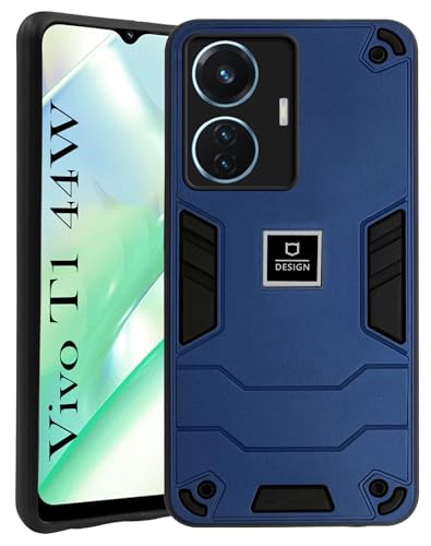 For Vivo T1 44W Back Cover Case (Lightweight Hybrid Armor Shockproof Polycarbonate)