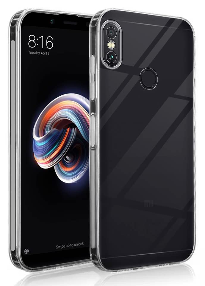 For Xiaomi Mi Redmi Note Pro Back Cover Case (Silicone Crystal Clear Pure Camera Protection Soft and Flexible for Charger and Headphone sockets