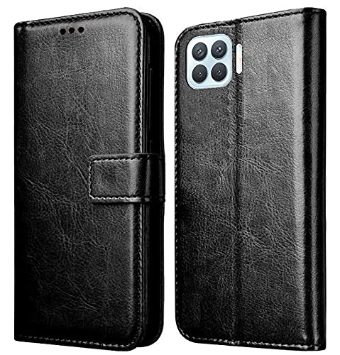 For OPPO F17 Pro Flip Cover Case (Leather Finish Magnetic Closure