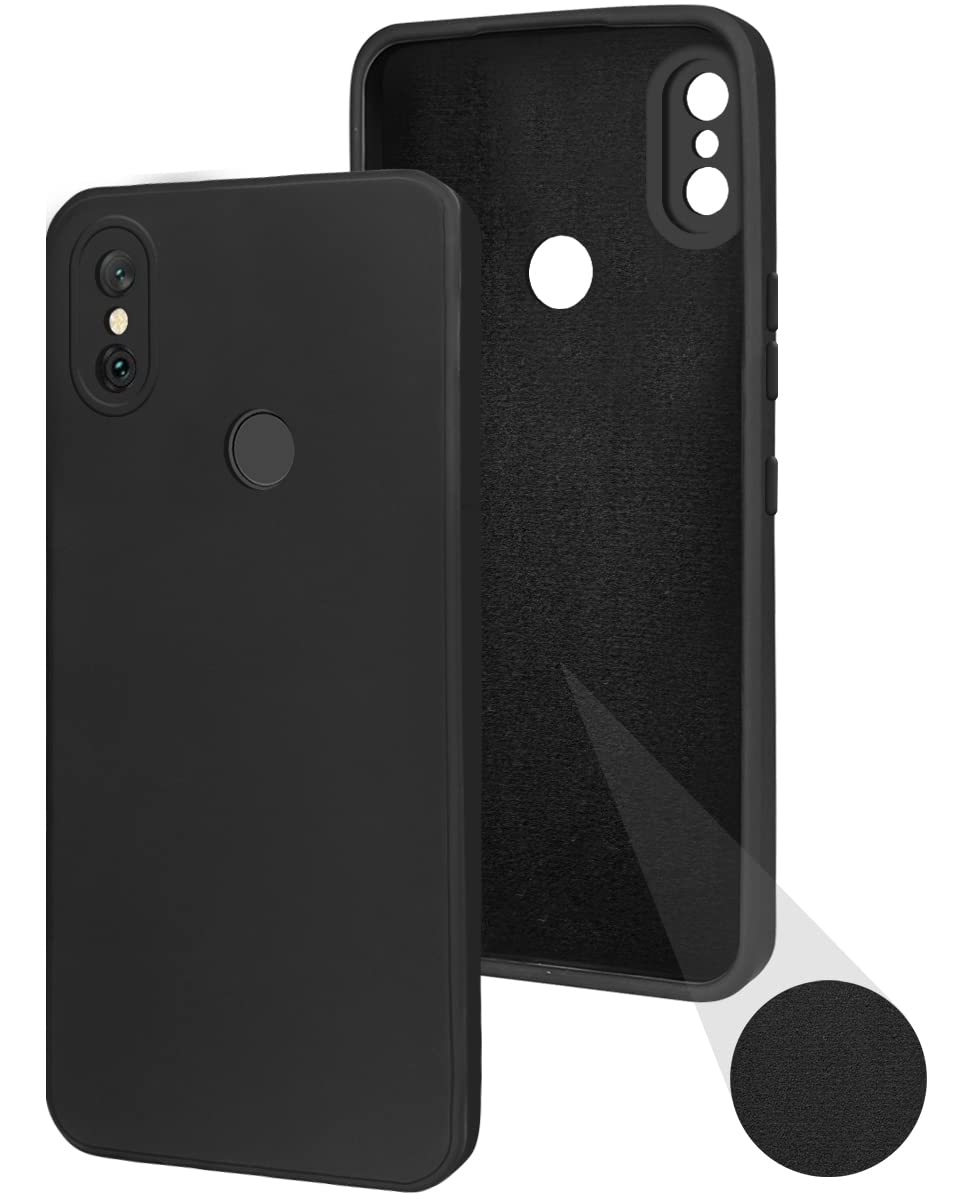 For Xiaomi Mi Redmi Note 6 Pro Back Cover Case (Inside Fiber Cloth | Smooth Matte Finish | Elegant Professional Look)