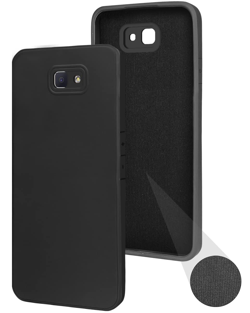 For Samsung Galaxy J7 Prime | Prime 2 | On Nxt Back Cover Case (Inside Fiber Cloth | Smooth Matte Finish |Black)