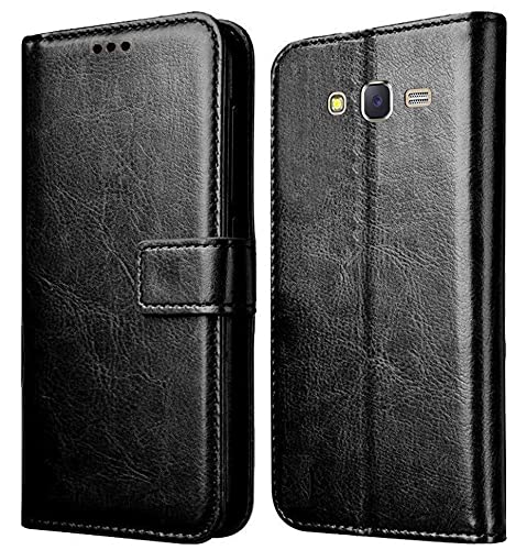 For Samsung Galaxy J7 2015 Flip Case Cover Leather | Inner TPU | Foldable Stand | Wallet Card Slots