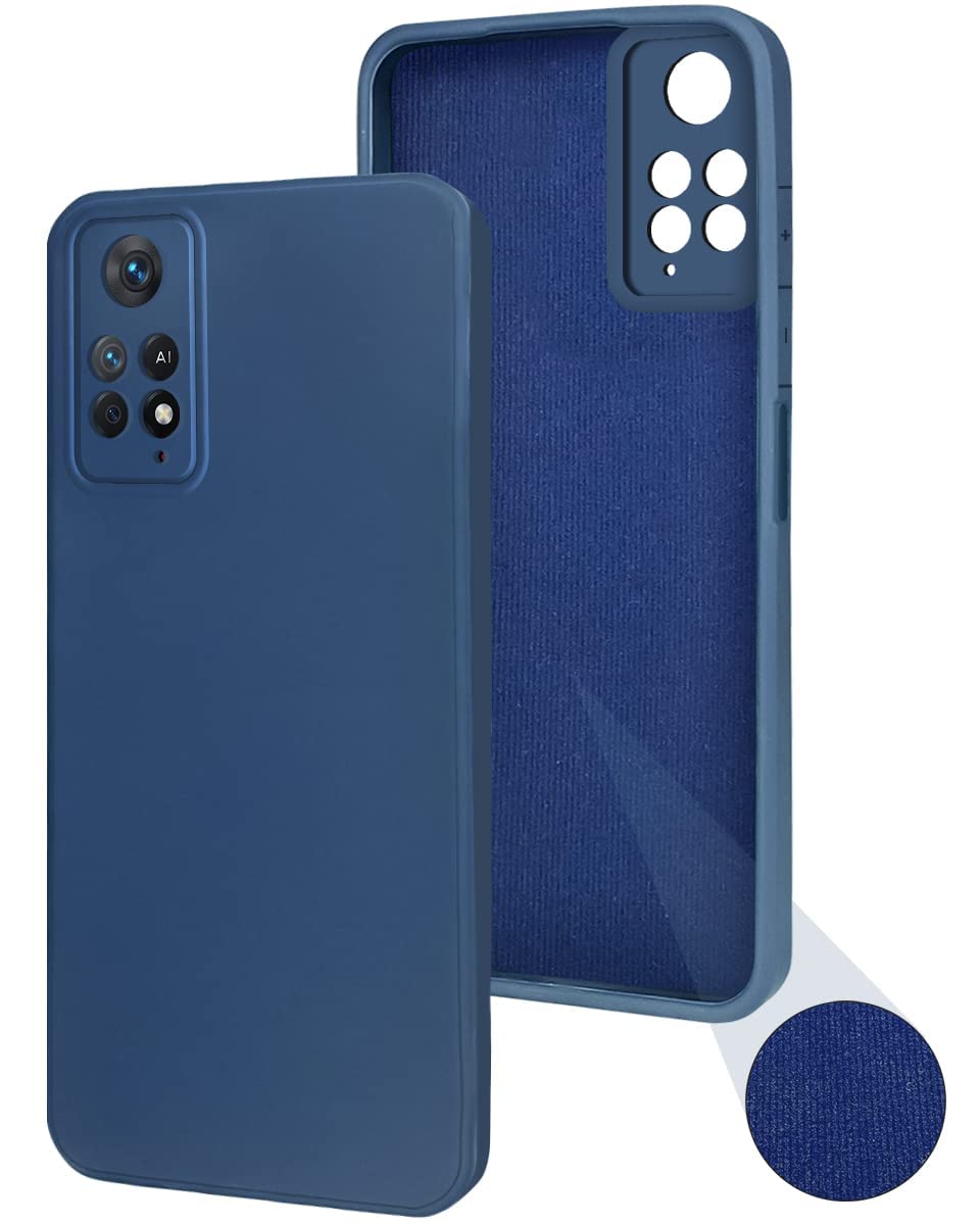 For Xiaomi Redmi Note 11 Pro |11 Pro 5G |11 Pro Plus 5G Back Cover Case (Inside Fiber Cloth |Black)