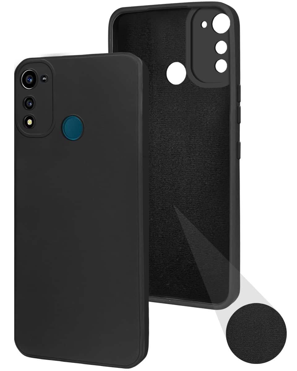 For Oppo A74 4G Back Cover Case (Matte Finish Silicone with Fiber Cloth)