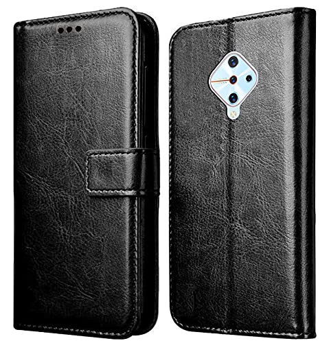 For Vivo S1 Pro Vintage Flip Case Cover | Premium Leather | Inner TPU