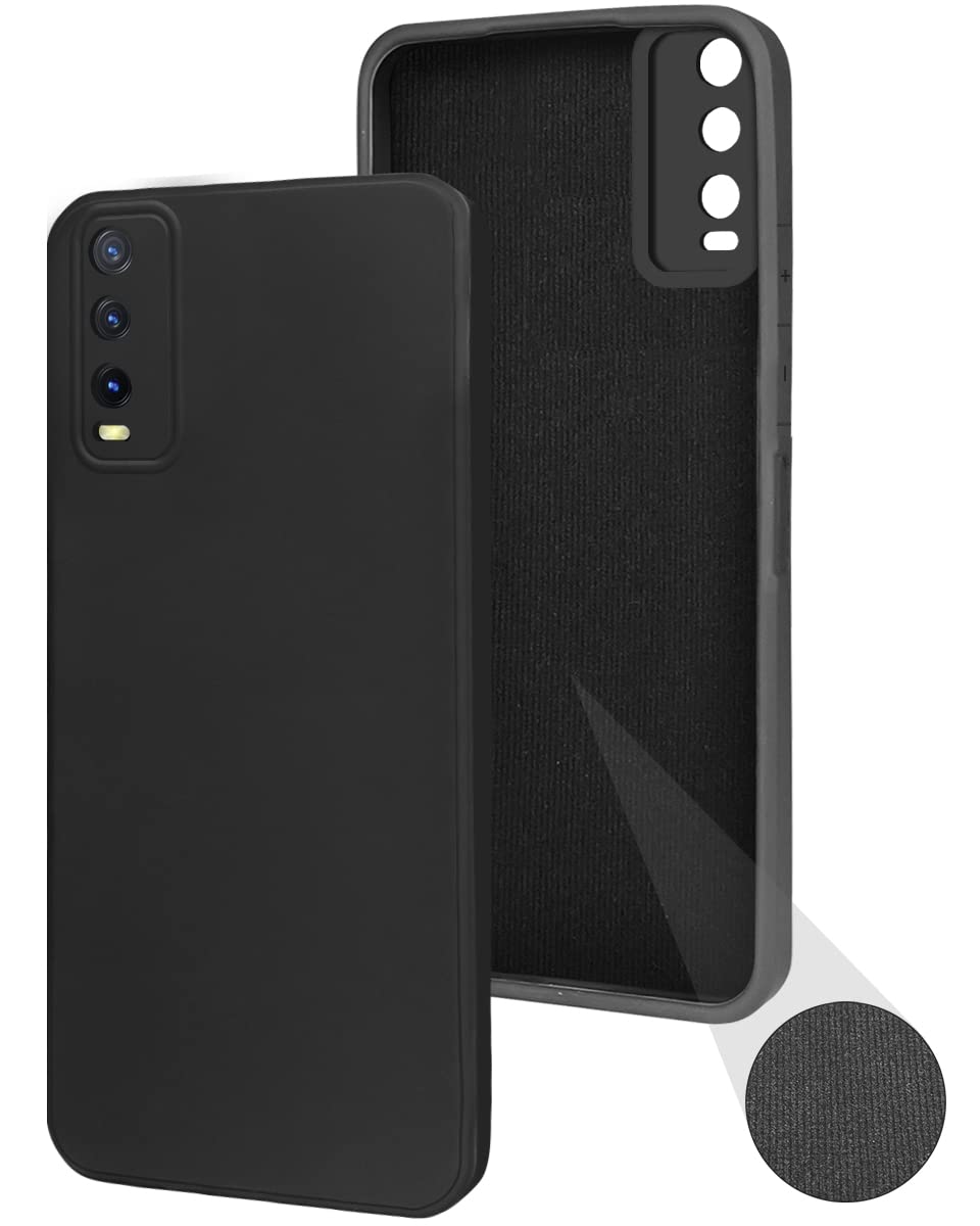 For Vivo Y12s Back Cover Case (Inside Fiber Cloth | Smooth Matte Finish | Elegant Professional Look)