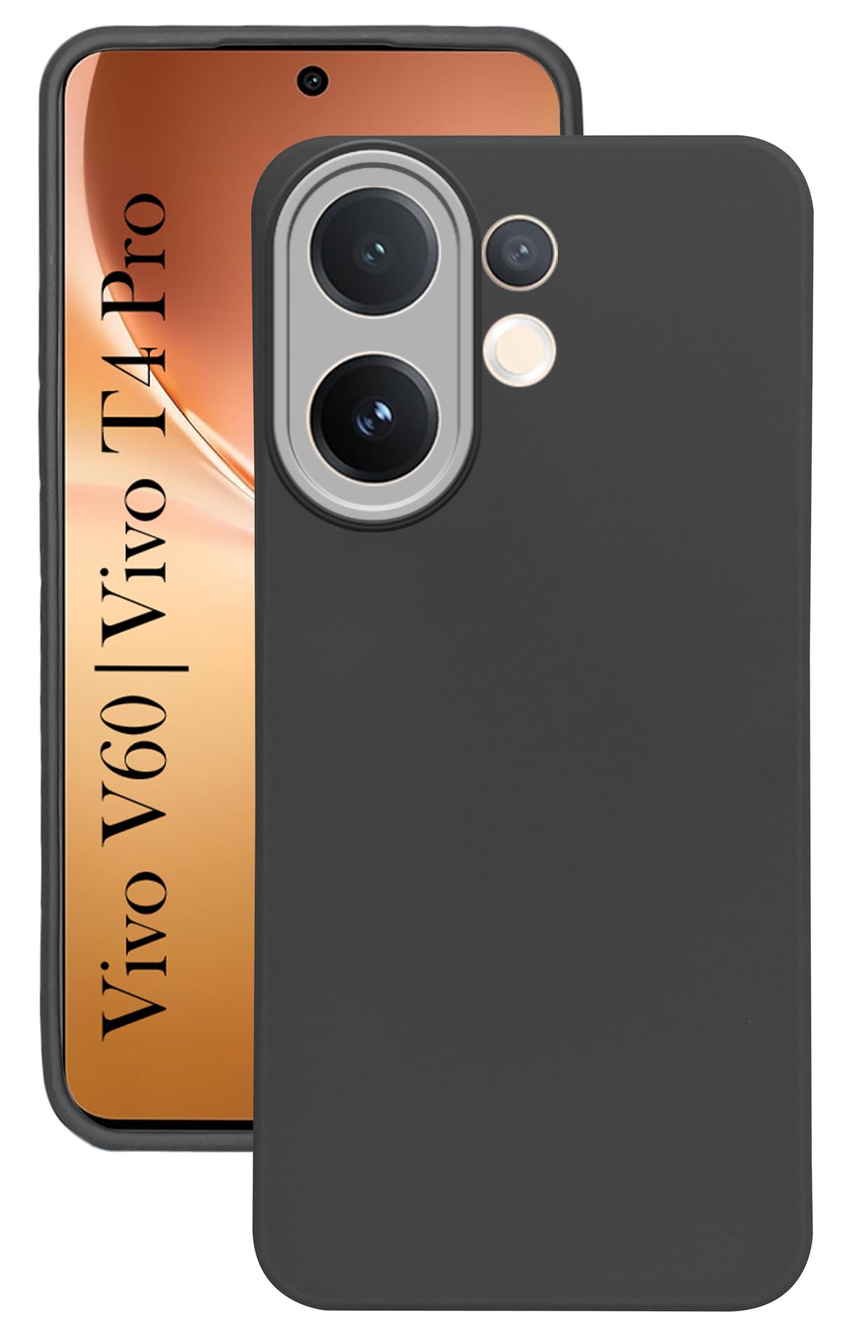 For Vivo V60 | Vivo T4 Pro Back Cover Case ( Dual Color Matte Finish | Full Camera Protection | Sleek and Professional)