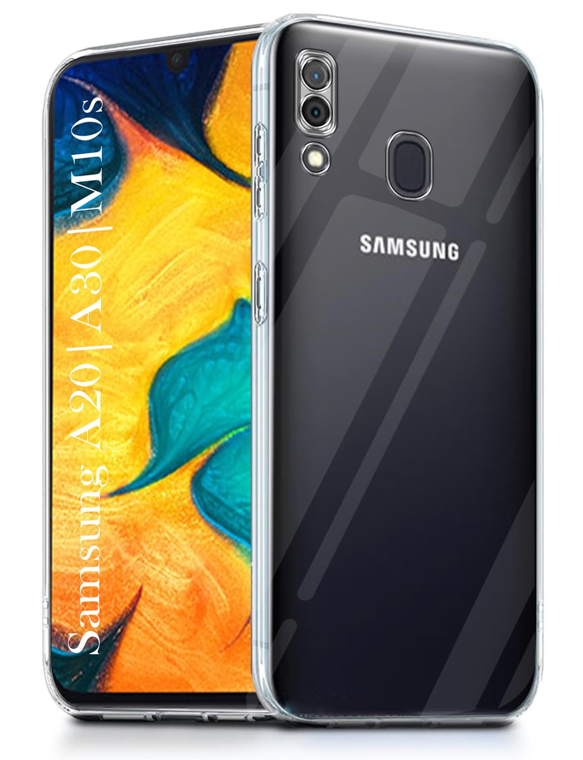 For Samsung Galaxy A20 | Galaxy A30 | Galaxy M10s Back Cover( Silicone Clear Shockproof Case with Camera Protection | Soft and Flexible | Transparent)