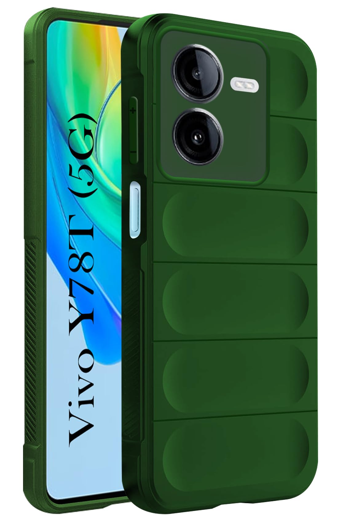 For Vivo Y78T Back Cover Case (Matte Liquid Silicone | Micro-Fiber Cloth Inside | Camera Protection | Shockproof)