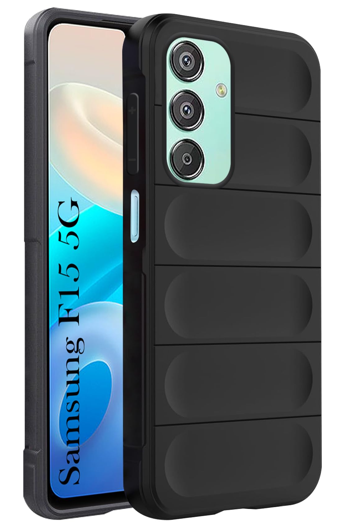 For Samsung Galaxy F15 5G Back Cover Case (Matte Liquid Silicone | Micro-Fiber Cloth Inside | Camera Protection | Shockproof)