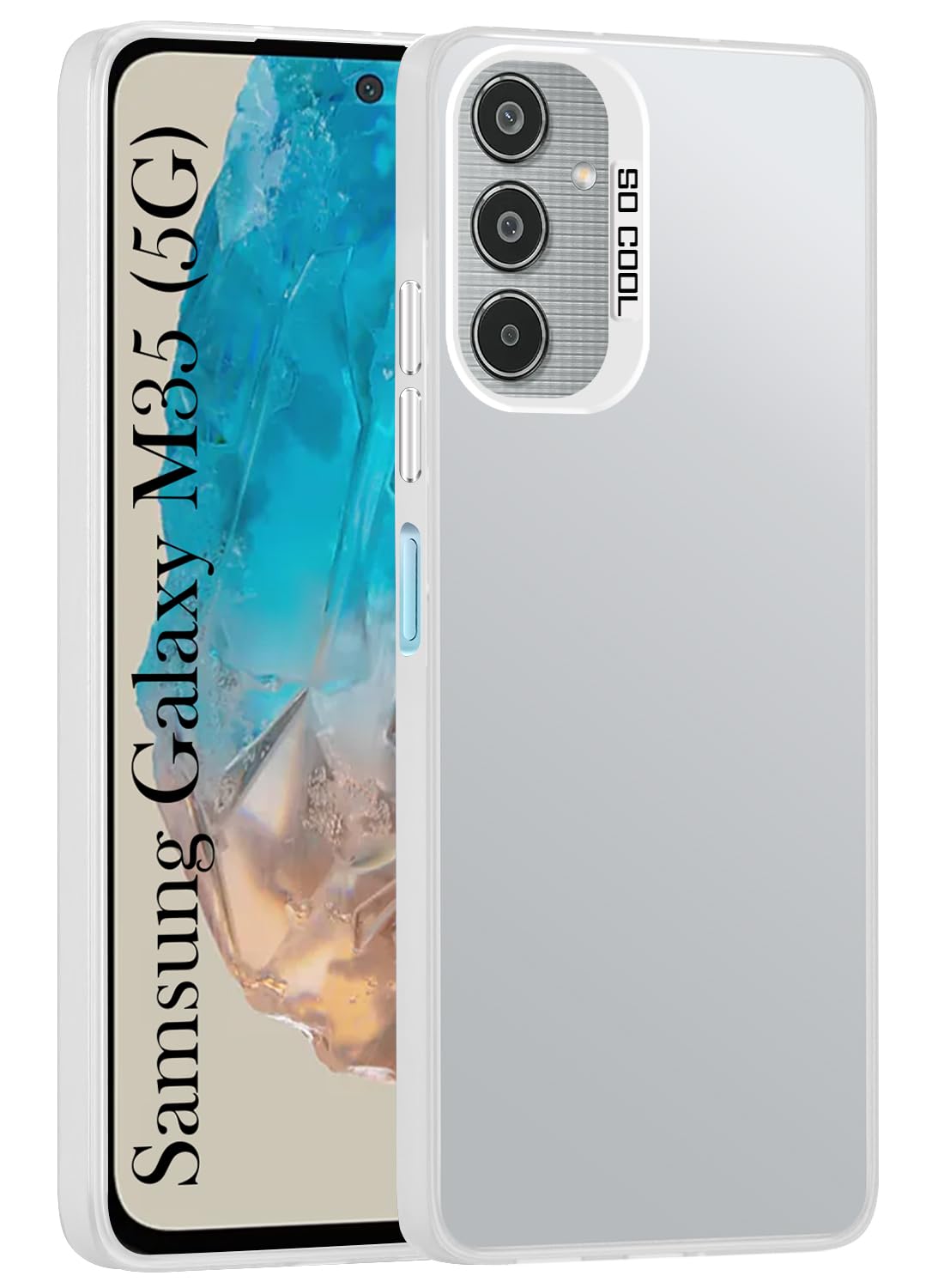 For Samsung Galaxy M35 5G Back Cover ( Silicone Clear Shockproof Case with Camera Protection | Soft and Flexible | Transparent)